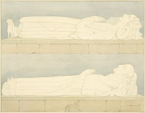 セント・メアリー・レッドクリフのキャニオンズのエフィグ 作： William Henry Bartlett