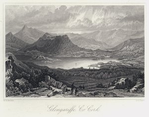 Co CorkのGlengariffe(彫刻) 作： William Henry Bartlett