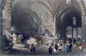 チャルトチの大通り 1850年頃（カラーアクアチント 作： William Henry Bartlett