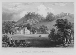 Kenwith Lodge, North Devon (彫刻) 作： William Henry Bartlett