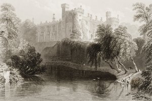 ジョージバーチュー、1860年代の「風景と古代アイルランド」のアイルランド、キルケニー州キルケニー城 作： William Henry Bartlett