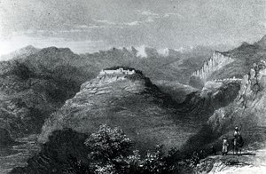 レバノン山のジューンにあるレスターヘスタースタンホープの邸宅、1845年