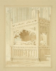 St Mary RedcliffeにあるWilliam Canyngesのモニュメント 作： William Henry Bartlett