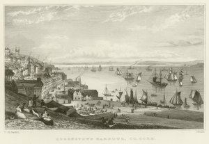 クイーンズタウン港 作： William Henry Bartlett