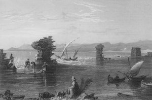 タイヤ港の遺跡 作： William Henry Bartlett