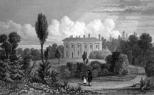 Riffhams Lodge、エセックス、1835 作： William Henry Bartlett