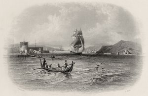 R.ウィリスによって刻まれたダーダネルス、トルコ 作： William Henry Bartlett