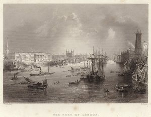 ロンドン港 作： William Henry Bartlett