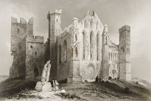 ロックキャッシェル、ティペラリー州、アイルランド 作： William Henry Bartlett