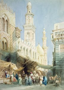 シャリアエルゴハルギエ、カイロ 作： William Henry Bartlett