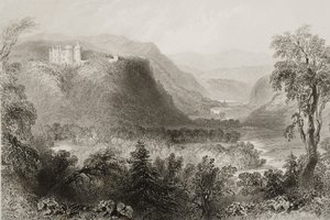 1860年代のジョージ・バーチューによる「アイルランドの風景と古代」からのアイルランドのウィックロー州、ヴェイルオブアボカ