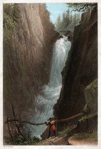 アールの滝。(エングレーヴィング、1850年頃) 作： William Henry Bartlett