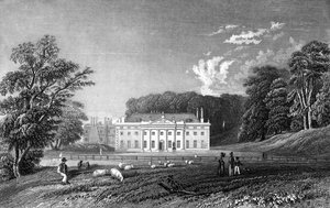 ウィールドホール、エセックス、ジョンロジャース作、1833年 作： William Henry Bartlett