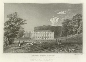 ウィルドホール、エセックス、CTタワーの座席、エスクァイア 作： William Henry Bartlett