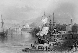 ワーキントン、1840-50年頃 作： William Henry Bartlett