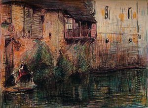 運河シーン、カンペレ、c1907。