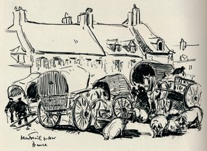 モントルイユシュルメール、フランス、c1907。 作： William Henry Charlton