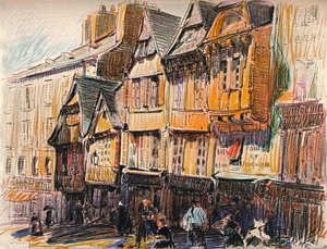 カンペール、c1908 作： William Henry Charlton