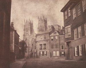 A Scene in York: Lop Lane の York Minster 作： William Henry Fox Talbot