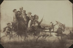 ナポリの運搬 - レイコック修道院の絵画のコピー 作： William Henry Fox Talbot