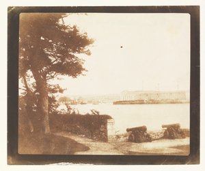 プリマスのロイヤル・ウィリアム・ヴィチュアリング・ヤード（エッジカム山から 作： William Henry Fox Talbot