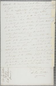 ウィリアムヘンリーフォックスタルボットからジェームズデイビッドフォーブスへの署名入り手紙、1839年