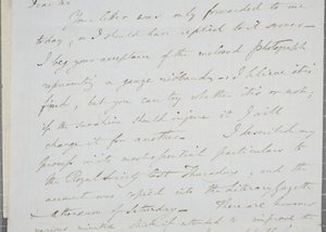 ウィリアムヘンリーフォックスタルボットからジェームズデイビッドフォーブスへの署名入り手紙、1839年