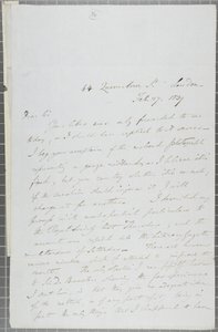 ウィリアムヘンリーフォックスタルボットからジェームズデイビッドフォーブスへの署名入り手紙、1839年