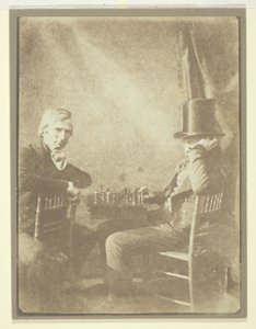 チェスプレーヤー 作： William Henry Fox Talbot