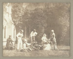 フルーツ売り 作： William Henry Fox Talbot