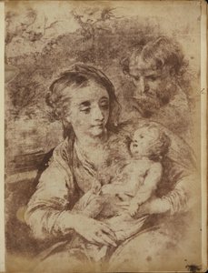 3つのケルビムを持つ聖家族 作： William Henry Fox Talbot