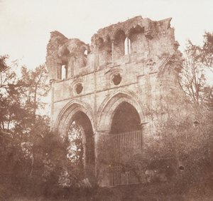 ウォルタースコット卿の墓、1844年頃（塩の紙の印刷物） 作： William Henry Fox Talbot