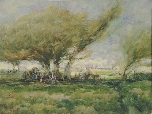 ジプシーのキャンプ 作： William Henry Holmes