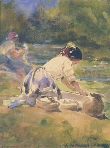 1895年、メキシコのランドリー。 作： William Henry Holmes