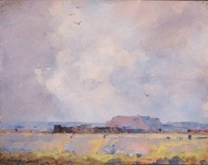 プエブロのある高原地帯にて 作： William Henry Holmes