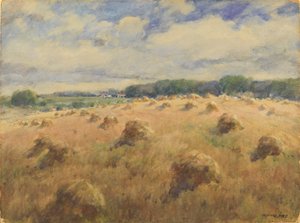 メリーランドの小麦畑 作： William Henry Holmes