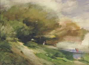 日陰の散歩道」1927年 作： William Henry Holmes