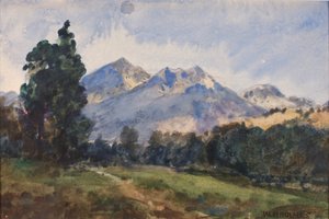 ワイオミングフットヒルズ、1921年 作： William Henry Holmes