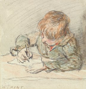 書く少年 作： William Henry Hunt