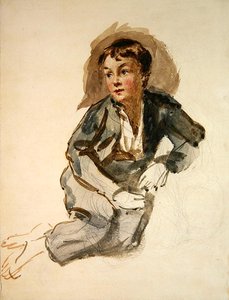 ウニ」（鉛筆・水彩・紙） 作： William Henry Hunt