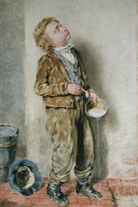 シャボン玉を吹く 作： William Henry Hunt