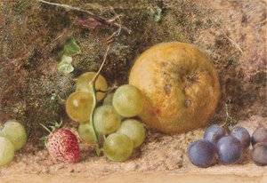 フルーツピース」1855年頃 作： William Henry Hunt