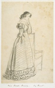 Miss Sarah Bown（後にSir Joseph Paxtonの妻となる）（鉛筆、紙 作： William Henry Hunt