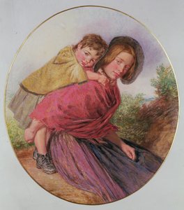 お母さんと子供 作： William Henry Hunt