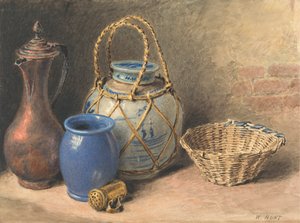 ジンジャージャーのある静物 作： William Henry Hunt