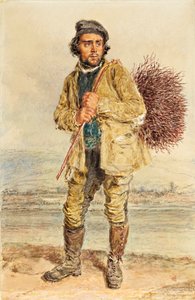 ほうきの収集家、1830年頃 作： William Henry Hunt