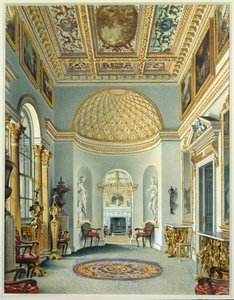 The Gallery, Chiswick House (水彩・紙) 作： William Henry Hunt