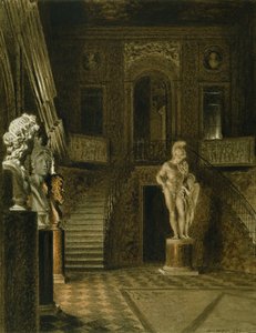 チャッツワースのペインテッド・ホール 作： William Henry Hunt