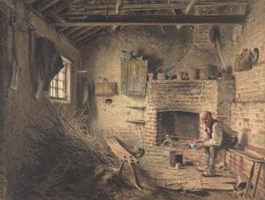 木こりの朝食 小枝採集者の食事、カリフォルニア州。 1832-34 。 作： William Henry Hunt