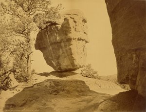 バランスロック、神々の庭園 作： William Henry Jackson